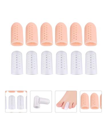 EXCEART 6 Pairs Gel Toe Caps - Breathable Silicone Toe Protectors for Blisters, Corns, Calluses (S) - Buy Online on SooperMarket.com