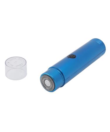 Mini Beard Clipper Head Multifunctional Portable Electric Beard Cutter USB Rechargeable for Daily Use Travel (Blue)