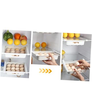 KOMBIUDA 2pcs box White for Type Refrigerator Home Storage Household Container Fruit Multi-purpose Drawer - Buy Online on SooperMarket.com