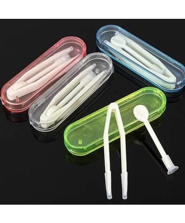 Contact Lens Tweezers + Remover gLoaSublim Contact Lens Inserter Remover + Soft Tip Tweezers + Case Hygienic Nursing Kit - Blue - Buy Online on SooperMarket.com