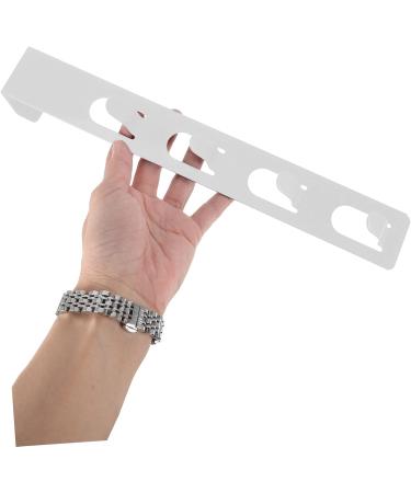 Baluue Towel Holder 2pcs Door Hook Wall Coat Hanger Christmas Wreath Metal Clothes Rack Hooks for Hats Door Hangers for Clothes Hanger 29.5X5CM White - Buy Online on SooperMarket.com