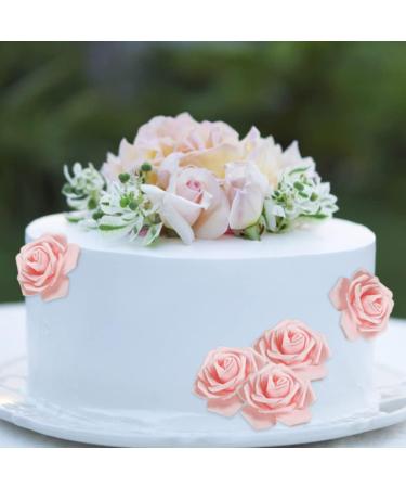 Obelunrp Womens Day Cake Topper 10PCS Pink Rose Flower Cake Topper Party Cake Decor for 3.8 Goddess Festival Mother Day (2.95x7.87inch) - Buy Online on SooperMarket.com