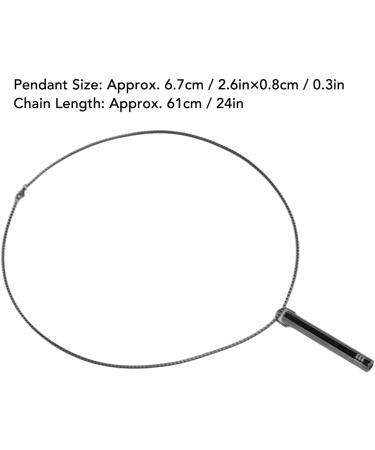 Breathing Exercises Necklace Increase Lung Volume Stress Relief Mindful Necklace for Daily Wear (Black) - Buy Online on SooperMarket.com