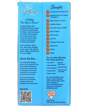 Rice Dream Organic Enriched Original Rice Drink 64 Oz - Pack of 8 | Buy Online - Buy Online on SooperMarket.com