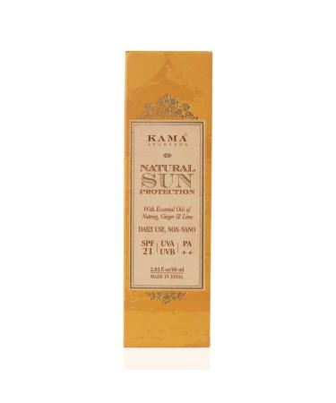 Kama Ayurveda Natural Sun Protection SPF-21 60ml - Broad Spectrum Sunscreen - Buy Online on SooperMarket.com
