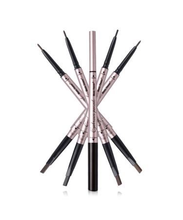 Vtrem Double-Headed Eyebrow Pencil - Waterproof Smudge-Proof Long-Lasting Fine Carving Eyebrow Pen (2# Light Coffee) - Perfect for Natural Eyebrows | International Shipping - Buy Online on SooperMarket.com