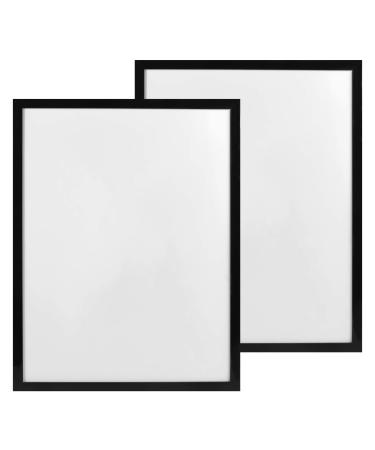 CABAX 12x16 inch Diamond Painting Picture Frames Compatible With 30x40 Diamond Painting Arts or Photos or Posters Black Frame with Acrylic Protection and Hanging Kit Pack of 2