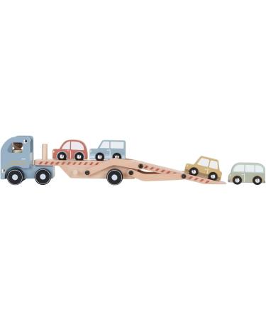 Buy Little Dutch 7095 FSC Wooden Car Transporter with 4 Cars - Eco-Friendly Toy for Kids | International Shipping Available - Buy Online on SooperMarket.com