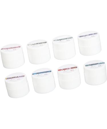 Glitter Nail Polish 8 Shiny Metallic Colors Professional Nail Gel for Salon - Buy Online on SooperMarket.com