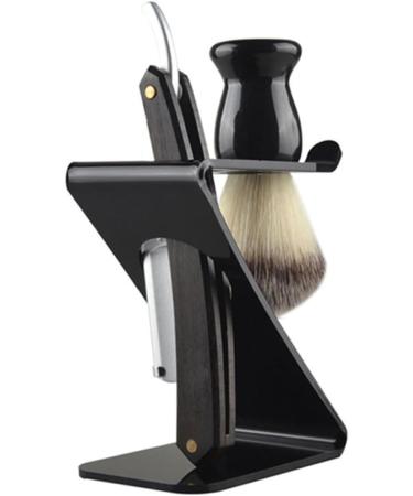 Angoily Razor Stand | Salon Beauty Tool & Brush Rack for Men | Acrylic Shaver Holder & Beard Brush Stand - Ideal Hairdressing Accessories - Buy Online on SooperMarket.com