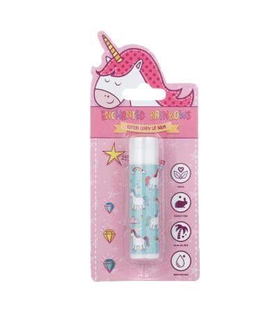 Puckator Enchanted Rainbows Unicorn Stick Lip Balm - Cotton Candy - Lip Care Stick Balms Chapstick Holiday Essentials For Women Family - Lipbalm Moisturiser Exfoliator Cream Pretty Cute Lip Blam Bam
