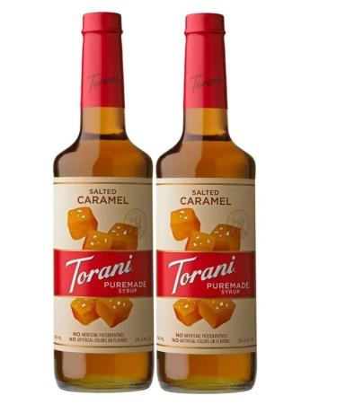 Torani Puremade Salted Caramel Flavour Syrup 750ml 2 Pack