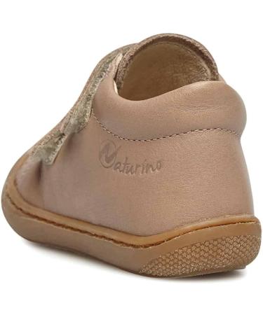 Naturino Cocoon VL Leather First Steps Shoes - 4 UK - Platinum Military - Buy Online on SooperMarket.com