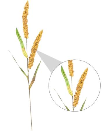 Warmhm 3pcs Simulated Ears of Corn Fake Wheat Ears Dried Wheat Stalks for Decorations Wheat Decoration Single Artificial Grass Plant Artificial Wheat Ears Stalks Vegetable Iron Goldenx3pcs 12X75CMx3pcs - Buy Online on SooperMarket.com
