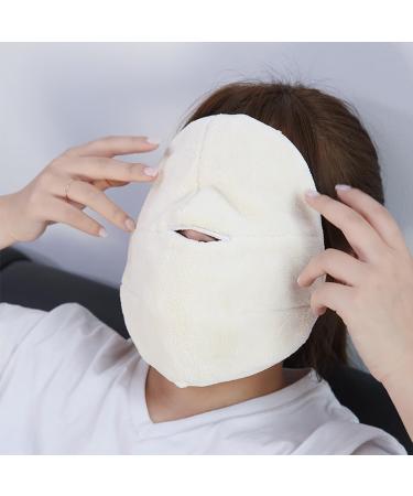 Coral Fleece Towel Face Mask - Reusable Facial Cover for Home Use | Soft & Comfortable - Buy Online on SooperMarket.com