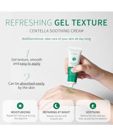 Centella Soothing Gel Cream | Deep Hydrating Face Moisturizer with Centella Asiatica | Skin Barrier Repair & Nourishing | Ideal for Women - Buy Online on SooperMarket.com