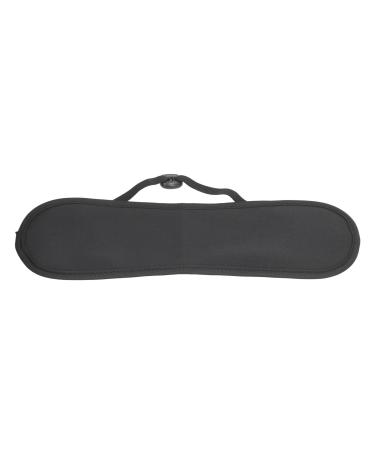 Garosa soft earolinus oil wrap adjustable tightness reusable castor oil pack waterproof oil-tight leakage-proof relief of pain when sleeping (black)