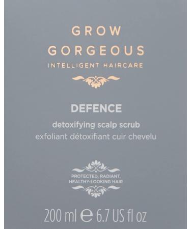 Buy Grow Gorgeous City Defense Scalp Scrub 200ml - Detoxify Oily Scalps Vegan Formula - Buy Online on SooperMarket.com