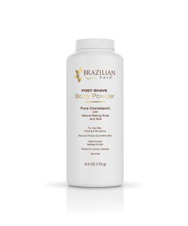 Brazilian Bare Post-shave Body Powder  Light Citrus  6.0 Ounce