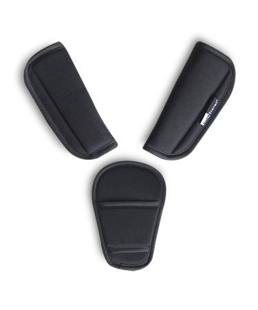 3 Piece Baby Stroller Car Seat Strap Covers & Crotch pad Universal Soft Seat Belt Cushion for Newborns Infants Kids (3 Pieces)