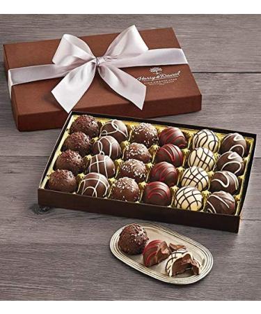 Harry & David Signature Chocolate Truffles Gift Box - 24 Assorted Truffles - 1 Pound Box - Buy Online on SooperMarket.com