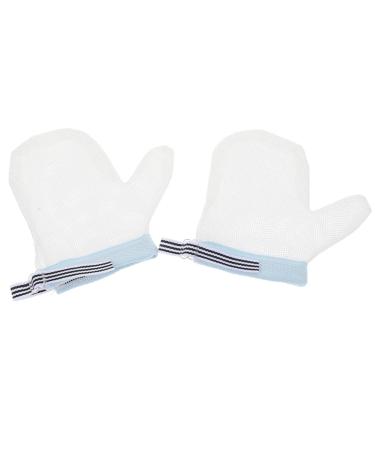 Healeved Kids Tools 1 Pair Baby Stop Thumb Sucking Gloves Kit of Stop Thumb Sucking for Kids Stop Nail Biting Anti-Scratch Breathable Gloves for Infant Baby Kids(Left) Baby Hand Mittens