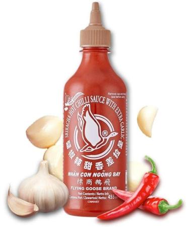 Flying Goose Sriracha Extra Garlic Hot Chilli Sauce 455ml (Pack of 2) by CNMART - Buy Online on SooperMarket.com