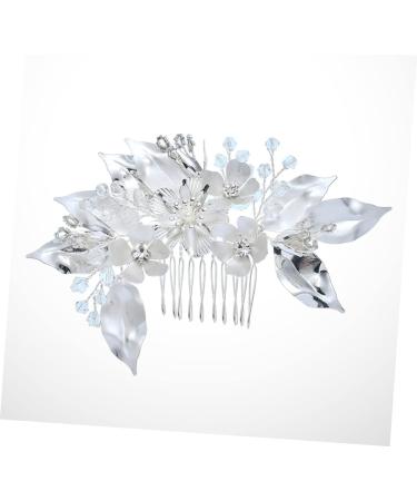 Didiseaon Clip Combs Teasing Comb Crystals Decor Straight Teeth Comb Leaf Comb Bridal Clip French Clips Wedding Headdress Rhinestones Bride - Buy Online on SooperMarket.com