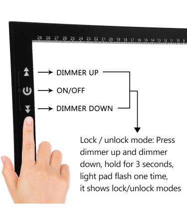 HKS A4 LED Light Pad Kit for Diamond Painting - Dimmable Brightness, Lock/Unlock Modes, Adjustable Angle Stand included - Buy Online on SooperMarket.com