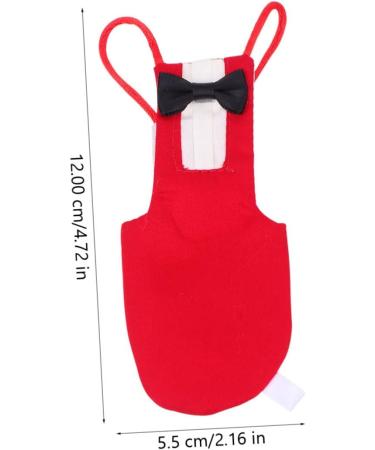 Iplusmile Parrot Suit - Bird Windula Accessories for Home Birds | Pet Needs & Clothing for Bird Lovers | Red Set - Buy Online on SooperMarket.com