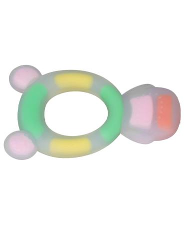 Baby Chew Toy - BPA Free Teether Soft Texture Cartoon Bear for 0-6 Months - Safe & Adorable (Pink) - Buy Online on SooperMarket.com