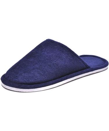 Buy Jomix Unisex Washable Terry Slippers - 2 Pair Set for Guests | Travel & Hotel Use | Rustchfeste 36/37 EU | Lightweight Bathing Shoes - Blue - Buy Online on SooperMarket.com