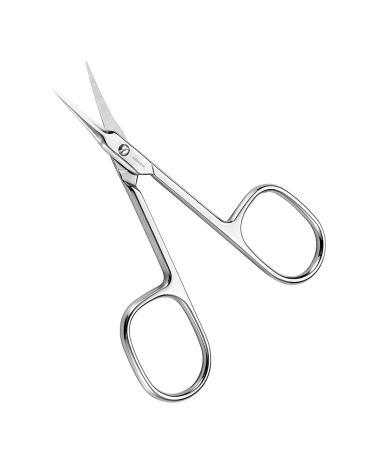 JARVISTAR Extra Fine Small Nail Scissors - Stainless Steel Cuticle Manicure Pedicure Grooming Tool for Women - Fingernail, Toenail, Eyelash, Eyebrow, Dry Skin - Curved Blade 3.66 Inch - Buy Online on SooperMarket.com