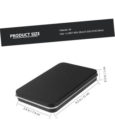 FOYTOKI 1pc Eye Shadow Box Refillable Lipstick Container Fillable Eyeshadow Container Refillable Blusher Container Travel Makeup Plate Travel Eyeshadow Container Makeup Supplies 11x7.4cm Black - Buy Online on SooperMarket.com