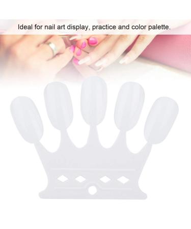 Nail Art Tips - 10pcs White Nail Sticks & Color Display Cards for Manicure & Gel Polish Practice - Buy Online on SooperMarket.com