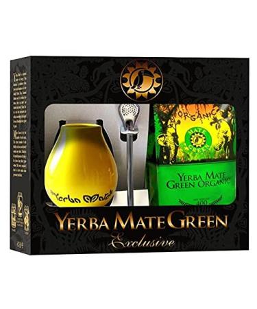 SET YERBA MATE BIO 400 g MATERO BOMBILLA - ORGANIC MATE GREEN