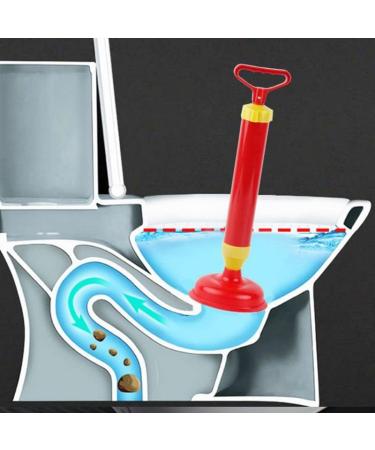 Zhong Bathroom Blockage Cleaner | Toilet & Sink Drain Shock Pump Plunger - Effective Pipe Cleaning Tool for International Shipping - Buy Online on SooperMarket.com