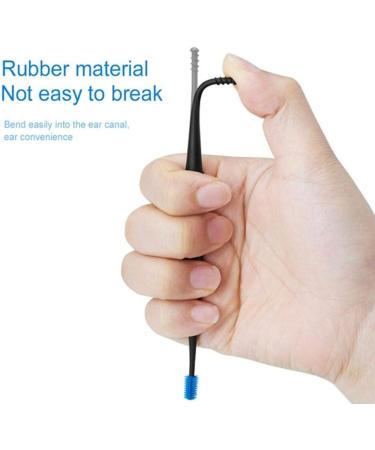 Earwax Removal Kit - Spiral Ear Wax Removal Tool with Soft Brush and Stainless Steel Ear Picker - Blue - Buy Online on SooperMarket.com