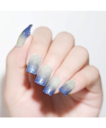 Senvenski Color Changing Gel Nail Polish Blue Pink Purple Glitter Mood Chameleon Thermal Temperature Gift Set UV LED Art Manicure Varnish (WB001) - Buy Online on SooperMarket.com