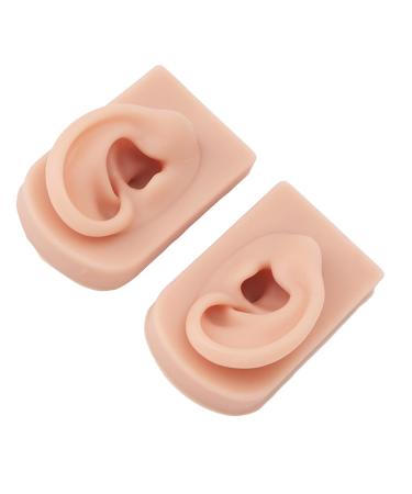 Soft Silicone Ear Model 1 Pair | Stretchable for Teaching & Medical Training | Medium Skin Tone - Buy Online on SooperMarket.com