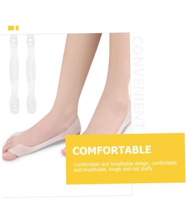 Sleeve Protectors 8 Pcs with Big Splitter, Thumb Protector, and Hallux Valgus Separators - Convenient Straps for Men - Soft Elasto Gel - Transparent - 23.5x2.3cm - Set of 2 - Buy Online on SooperMarket.com