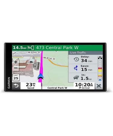 Garmin DriveSmart 65 & Traffic: GPS Navigator with a 6.95 inches Display, Hands-Free Calling, Included Traffic alerts and Information to enrich Road Trips (Renewed)