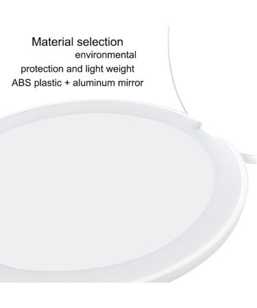 BLASHRD 3X Portable Folding Mirror with LED Light Makeup Mirror 10X Magnifying Glass 12 Lamp Bead Mini Mirror Black - Buy Online on SooperMarket.com