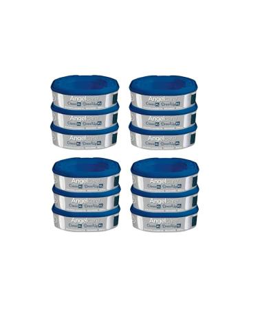 Angelcare Dress Up Nappy Pail Refills Dress Up / Essential Odour Resistant and High Capacity Pack of 12