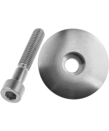 Wanyifa Titanium Headset Stem Top Cap 1-1/8 with M6 x 35mm Bolt - Buy Online on SooperMarket.com