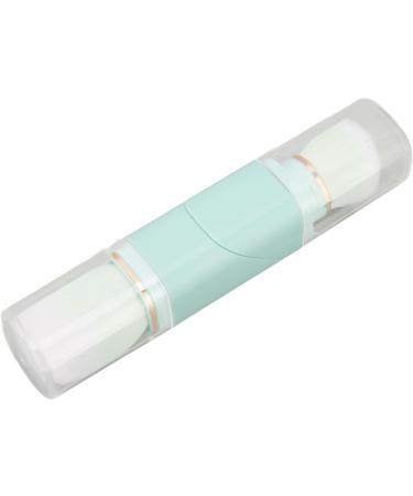 Dual Retractable Powder Brush Portable Makeup Brush Ergonomic 360 Degree Rotation for Travel (Blue) - Buy Online on SooperMarket.com