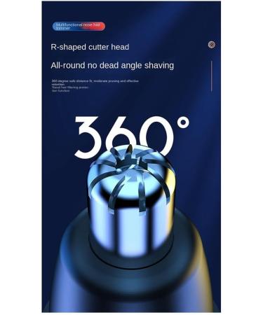 BLASHRD Men's Electric Nose Hair Trimmer USB Rechargeable Ear Trimmer Portable Nose Hair Shaver Waterproof Safe Clean Easy Install - Buy Online on SooperMarket.com