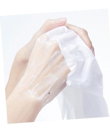Healeved 2 Pairs Moisturizing Cover Exfoliating Treatment Dry Moisturizer Care Socks Moisturizing Gloves Remover Socks Cat Paw Spa Non-Woven Fabric White - Buy Online on SooperMarket.com