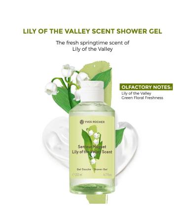 Yves Rocher Lily of the Valley Scent Shower Gel - Luxurious Floral Fragrance for Refreshing Showers | International Shipping Available - Buy Online on SooperMarket.com