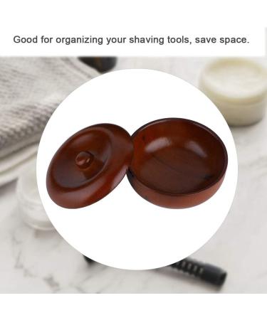 Raguso Wooden Shaving Bowl 10x10x6 - Sturdy Rubberwood with Lid for Men s Foaming Shaving Cream | International Shipping Available - Buy Online on SooperMarket.com